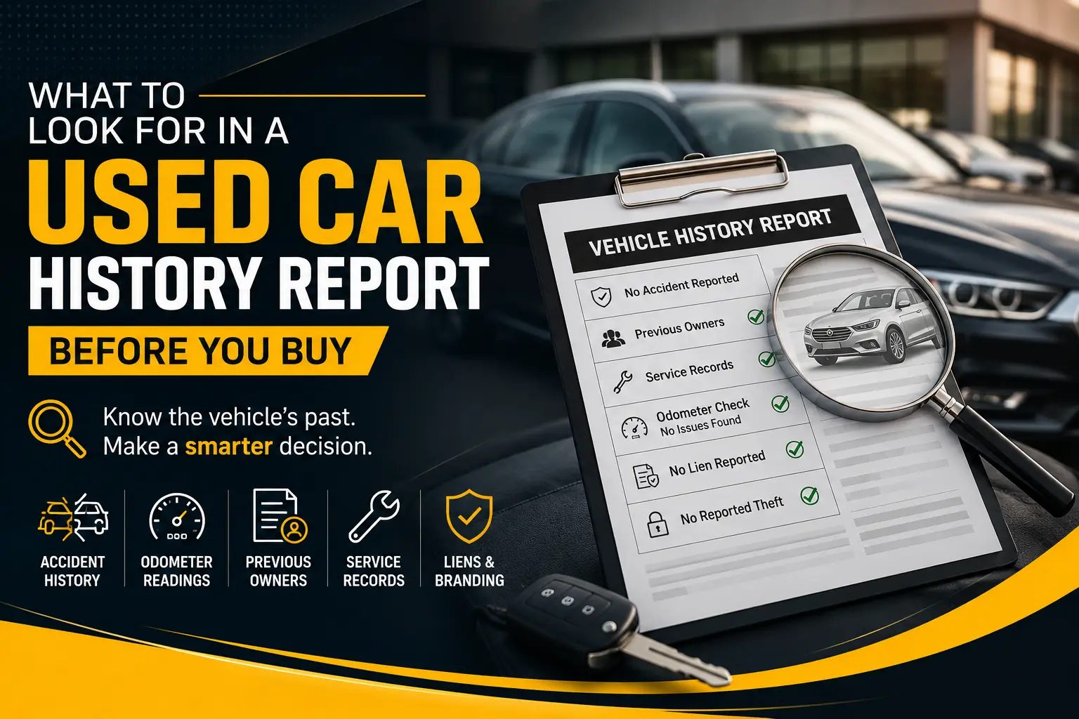 What to Look for in a Used Car History Report Before You Buy