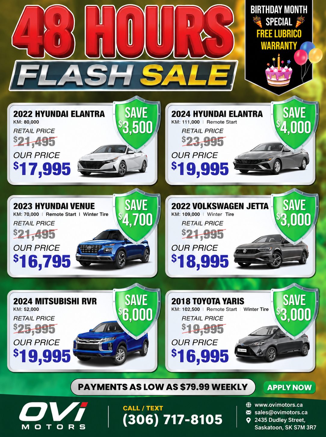 🚨 MASSIVE FLASH SALE IS LIVE AT Ovimotors! 🚨
